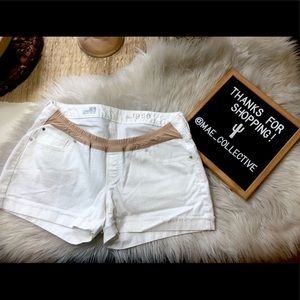 LIKE NEW! Gap Maternity White Jean Shorts- FREE GIFT WITH PURCHASE!!